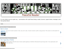 Tablet Screenshot of peacefulreader.com